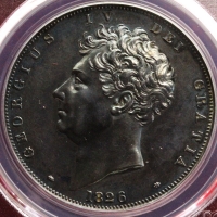 george VI 1826 proof crown