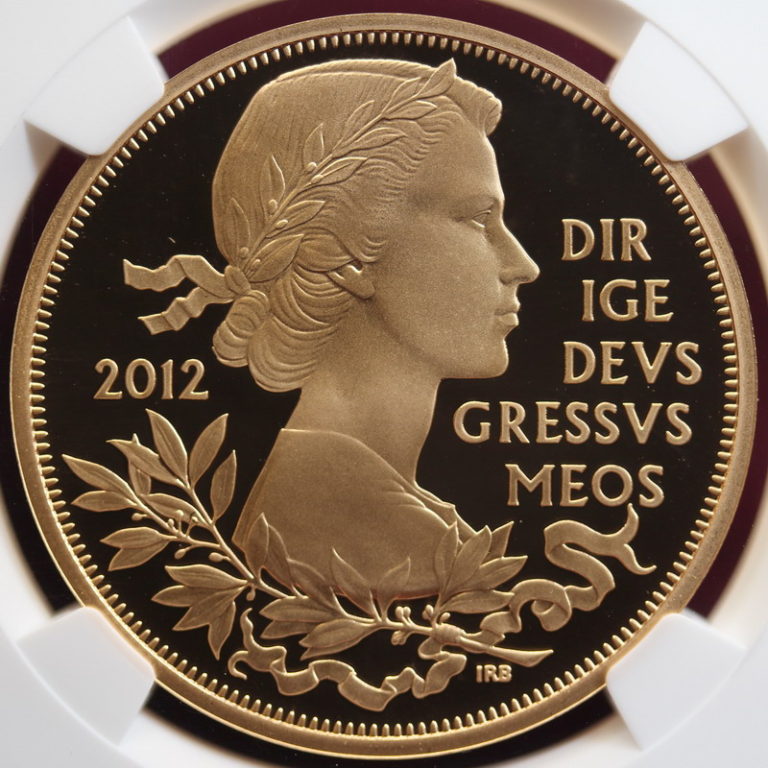 イギリス2012年エリザベス5ポンド金貨 即位60周年記念 ダイヤモンドジュビリー - 大阪アンティークコイン買取センター -ルナコイン-