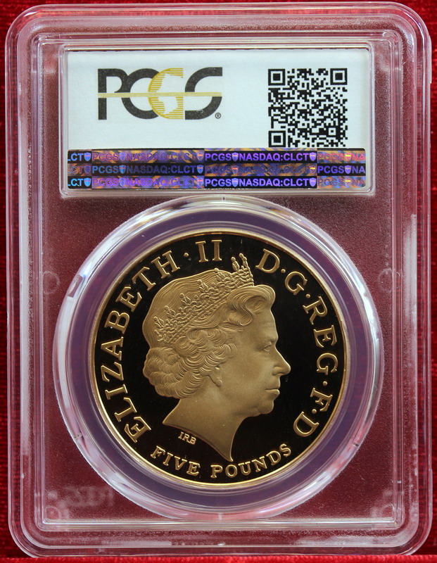 2008年/イギリス/PF69/5ポンド/銀貨/エリザベス/即位450年記念 2008年/イギリス/PF69/5ポンド/銀貨/エリザベス/即位450年記念