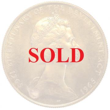 イギリス　マン島 1965年銘 　5ポンド金貨　エリザベス2世　Uncirculated