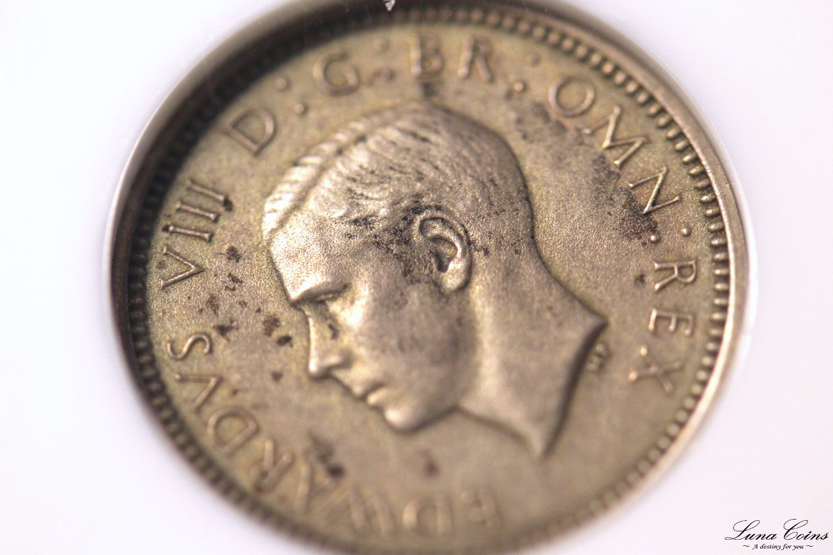 ペンス エドワード8世銀貨（6ペンス銀貨/3ペンス銀貨）1937年 エドワード