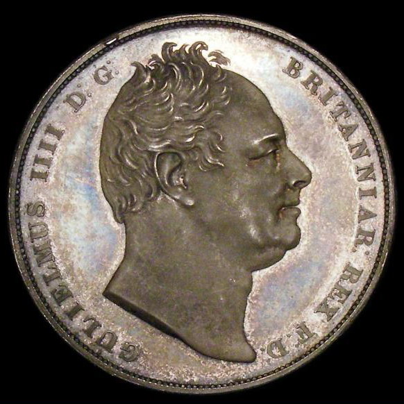 イギリス　1834年ウィリアム4世プルーフクラウン銀貨、そして1831年手替わり - アンティークコイン・金貨・銀貨の買取 ルナコイン