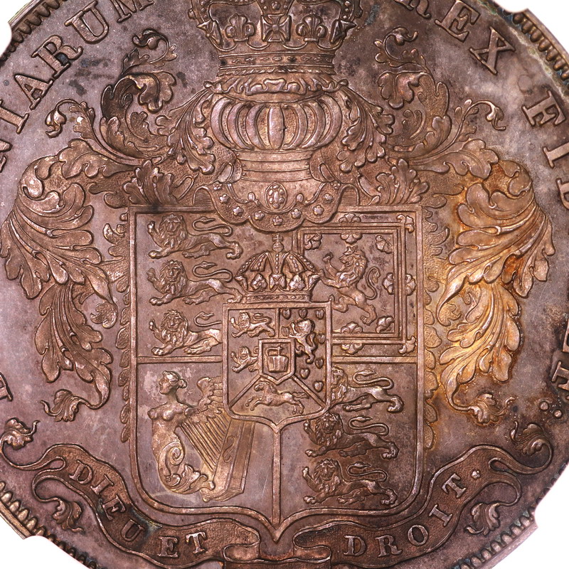 イギリス 1826年銘 ジョージ4世 5ポンド金貨、クラウン銀貨銅貨等11枚 ...
