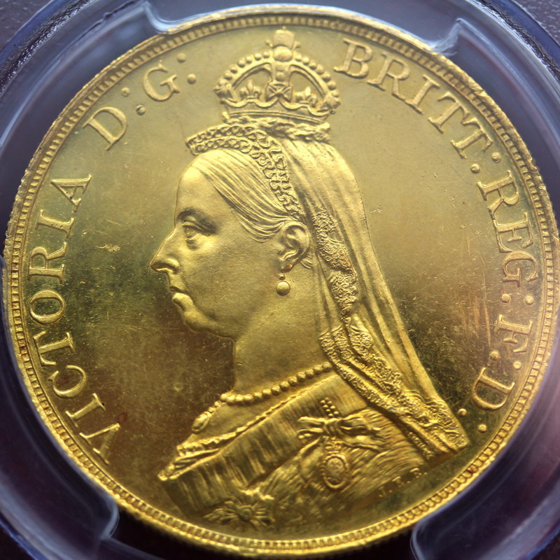 イギリス 1893年銘 ヴィクトリアビクトリア女王 ヴェールド（オールド）ヘッド 金貨銀貨10枚プルーフセット - アンティークコイン・金貨