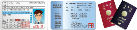 免許証・保険証・パスポート