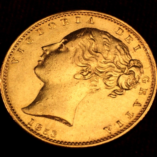 sovereign obv victoria gold