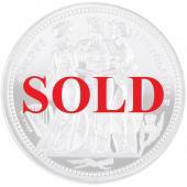 【若干数即納在庫】イギリス 2020年 スリーグレイセス　5ポンド 2オンス プルーフ純銀貨　エリザベス2世 ロイヤルミント　FDC 完全未使用 化粧箱・保証書付