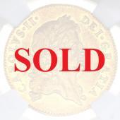 イングランド(イギリス) ENGLAND(GREAT BRITAIN) 1664年 英国 ギニア金貨 ギニー　チャールズ2世 NGC鑑定済 AU50