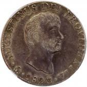 メキシコ　1823年Mo-JM　8レアレス銀貨　アグスティン1世　NGC　AU53 レア