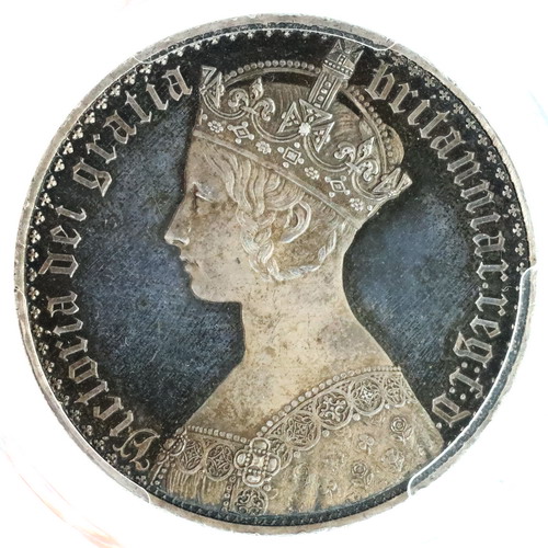 イギリス1847年ビクトリアヴィクトリア ゴチックゴシッククラウン銀貨