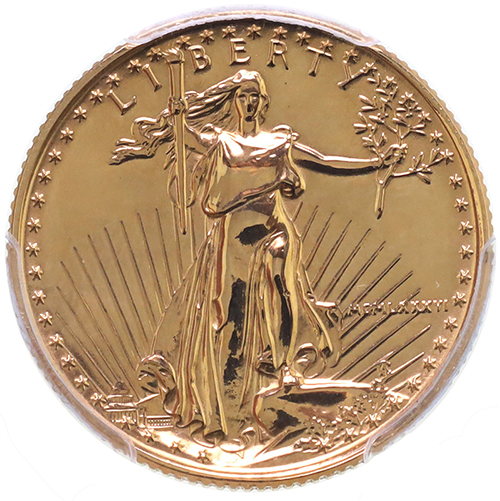 アメリカ 1986年 1/4オンス金貨 イーグル金貨 自由の女神 PCGS UNC