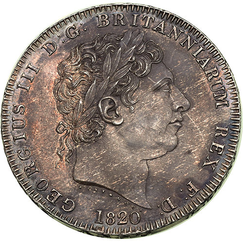 1820年　英国　ジョージ3世 クラウン銀貨 JCC | ジャパンコインキャビネット / イギリス (1820)年