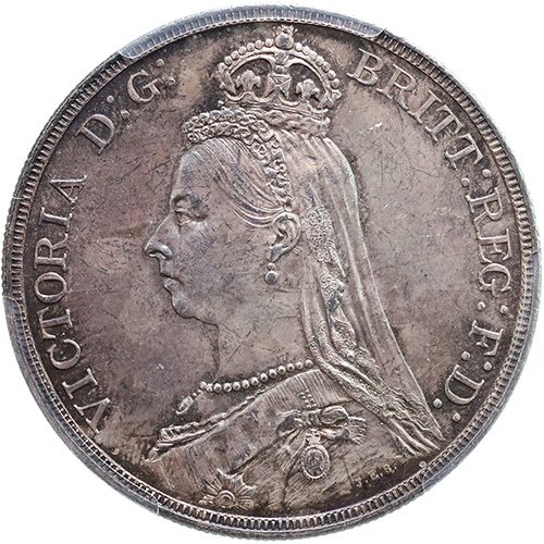 イギリス 1887年 クラウン銀貨 ヴィクトリア ビクトリア Victoria 