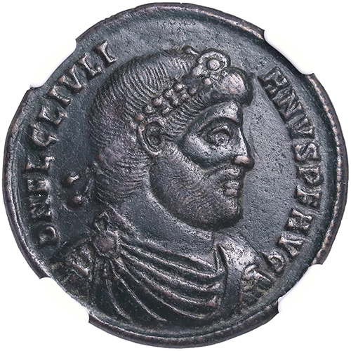 古代ローマ AD360-363年 ユリアヌス2世 2マイオリナ銅貨 