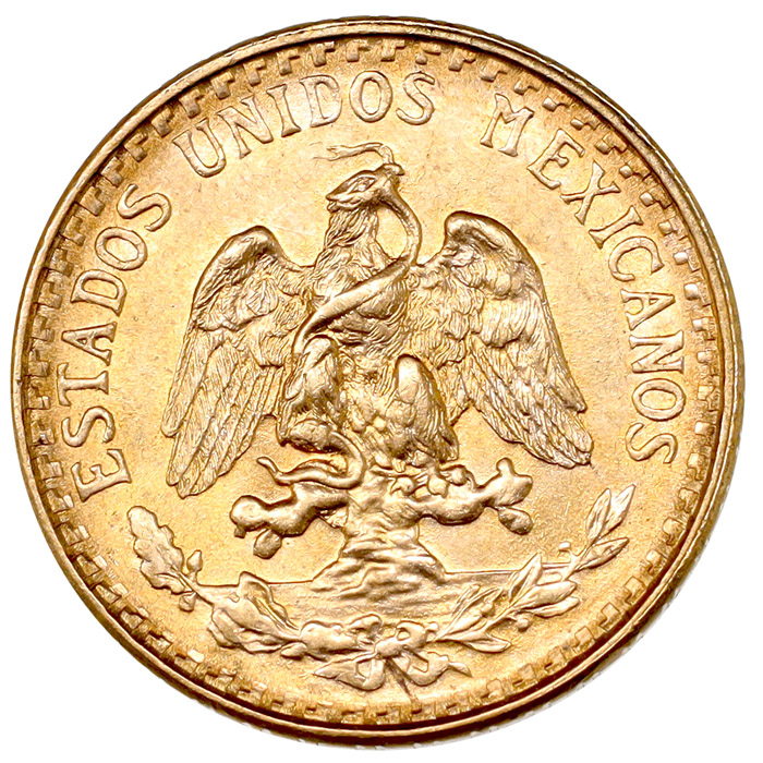 メキシコ 1945年Mo 2ペソ 金貨 メキシコシティミント UNC 未使用