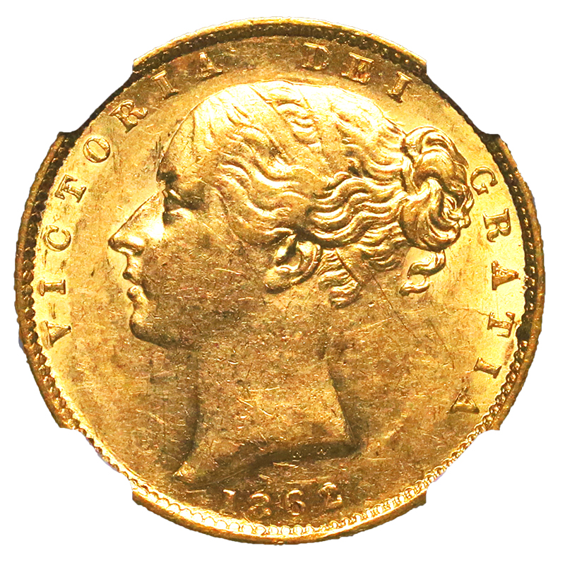 イギリス 1871年 ヴィクトリア女王 ヤングヘッド ソブリン金貨