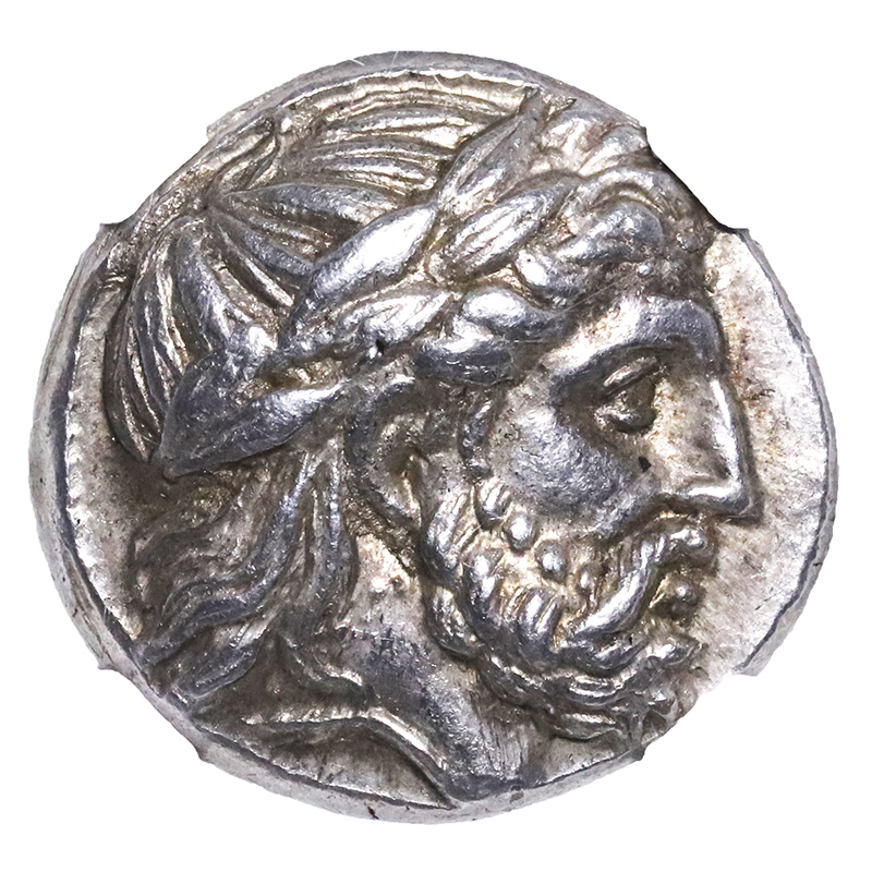 古代マケドニア王国 テトラドラクマ銀貨 BC359-336 フィリポス2世 NGC 