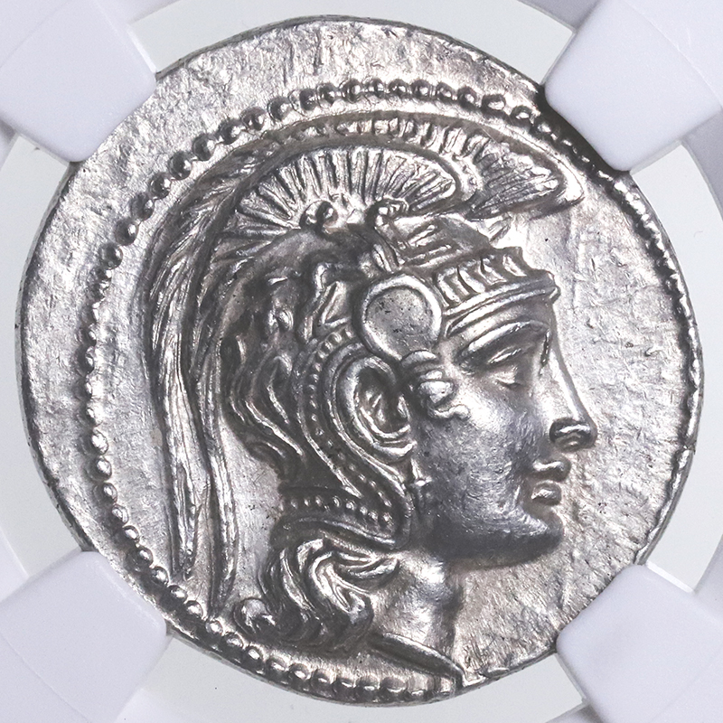 古代ギリシャ アッテカ アテネ テトラドラクマ銀貨 フクロウ ニュー 