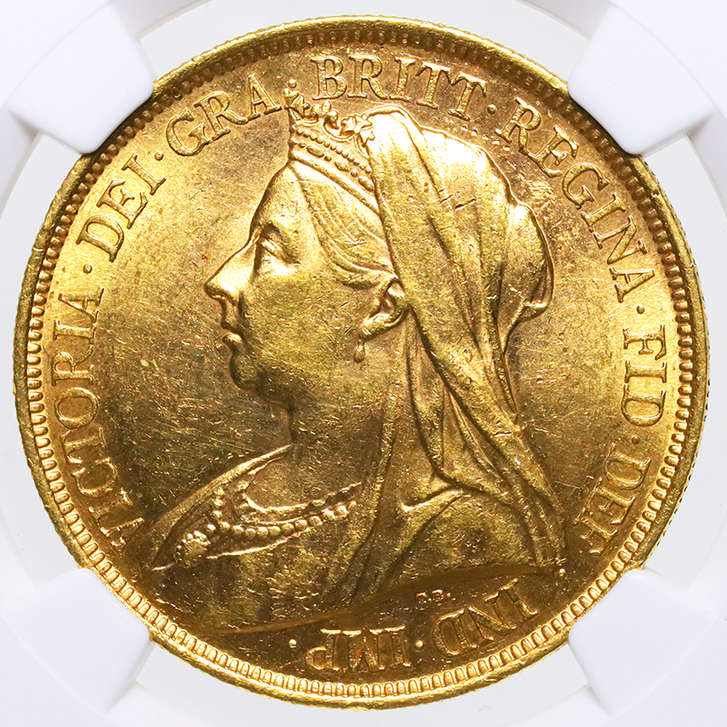 イギリス グレートブリテン 1893年銘 5ポンド金貨 ビクトリア 