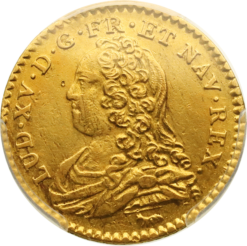 フランス 1726年 1/2ルイドール 金貨 ルイ15世【アンティークコイン