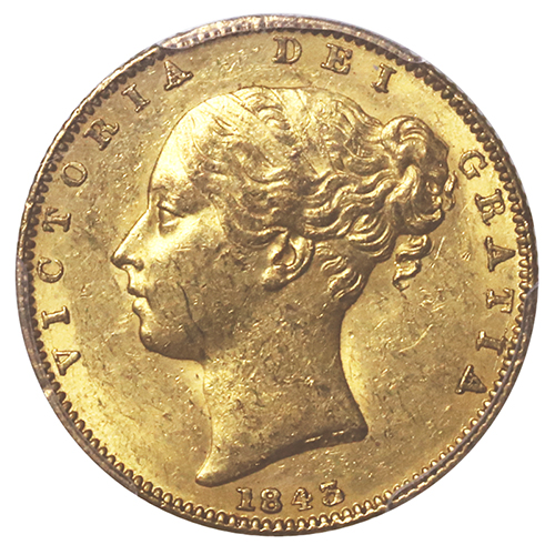 イギリス 1843年 ソブリン金貨 ヴィクトリア ビクトリア Victoria 
