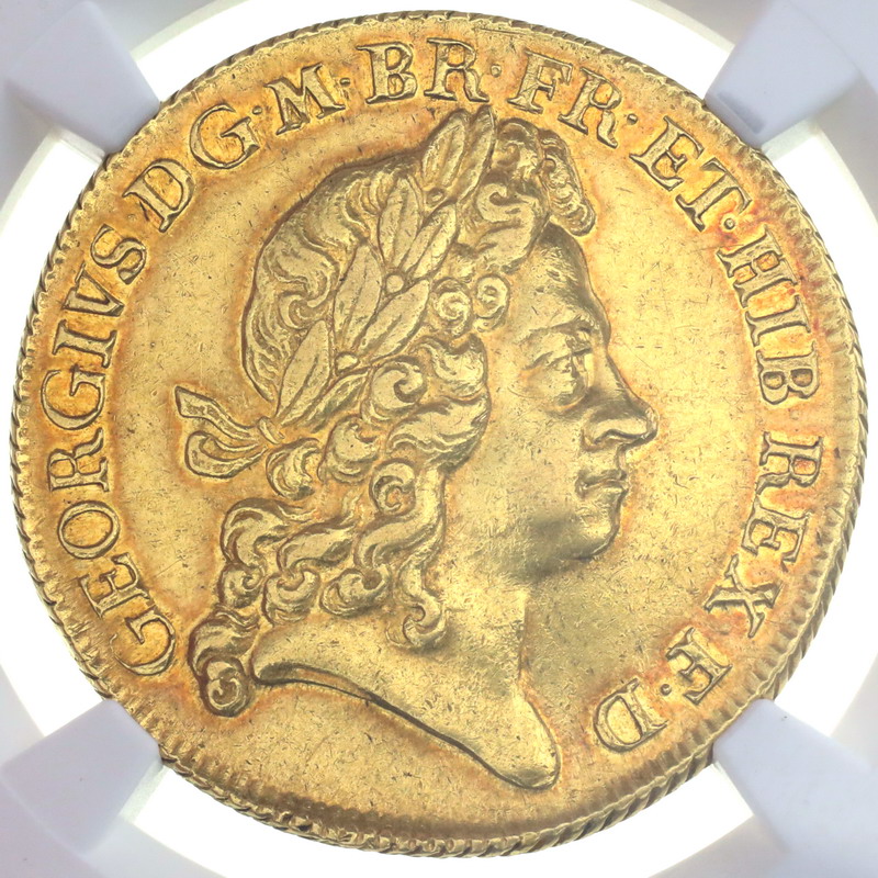イギリス ジョージ1世 1726年 2ギニー 金貨 NGC AU55【アンティーク 