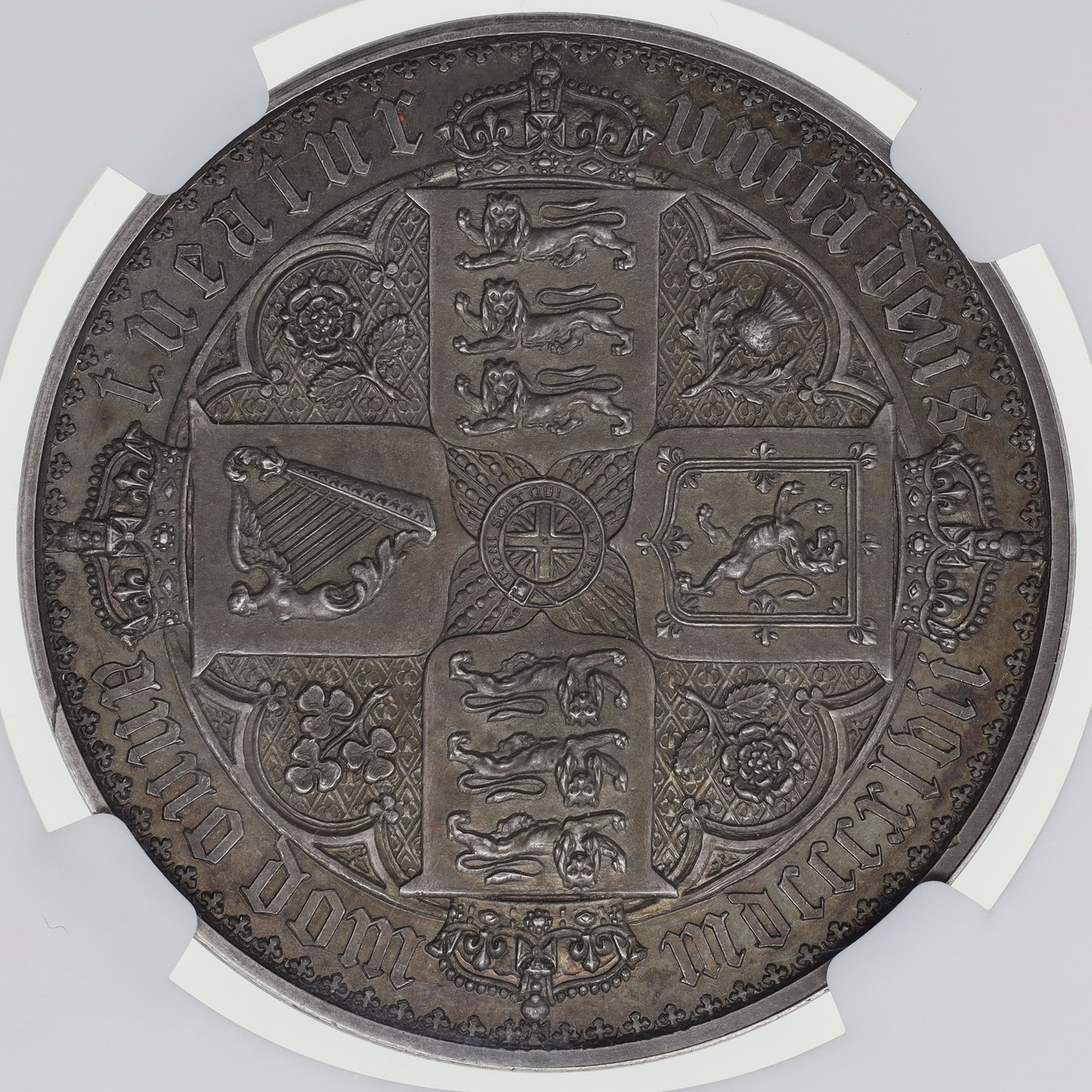 イギリス 1847年ヴィクトリアビクトリアゴシッククラウン プルーフ銀貨