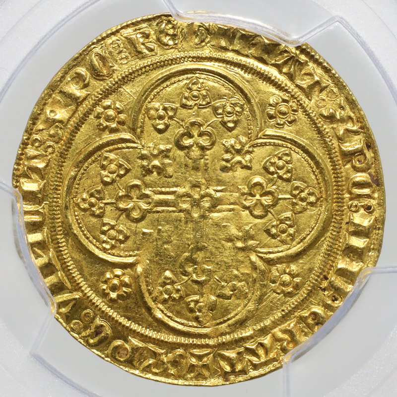 ベルギー 1346年〜1384年 フランダース シェーズドール金貨 ルイ・ド