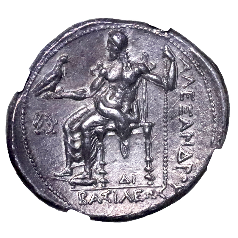 古代マケドニア王国 BC336-323 アレキサンダー3世 テトラドラクマ銀貨 