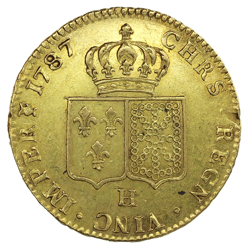 フランス 1820年銘Q 20フラン金貨 ルイ18世 NGC AU58