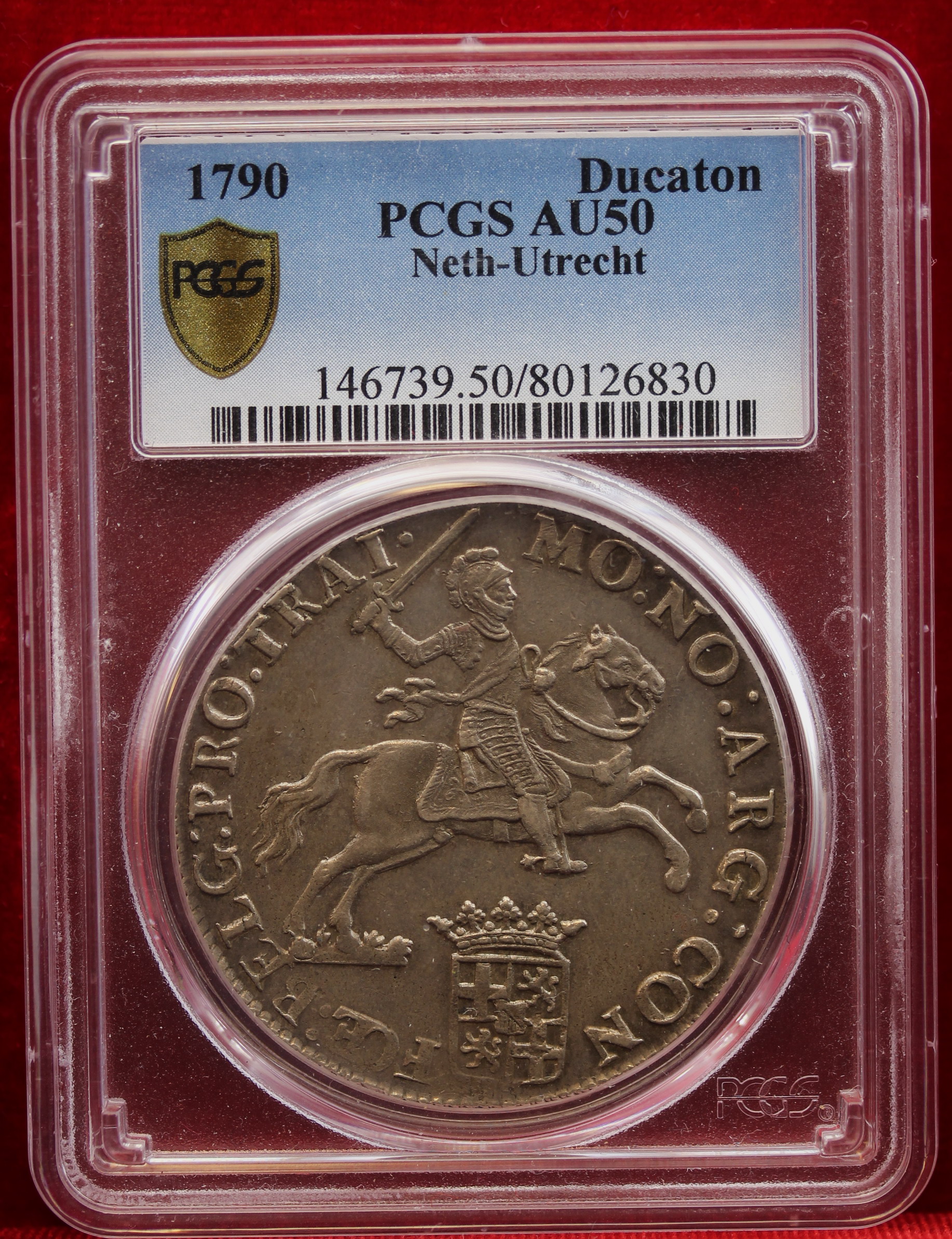 オランダ 1790年 馬上の騎士 デュカトン銀貨【アンティークコイン・金貨・銀貨の販売・買取 ルナコイン】