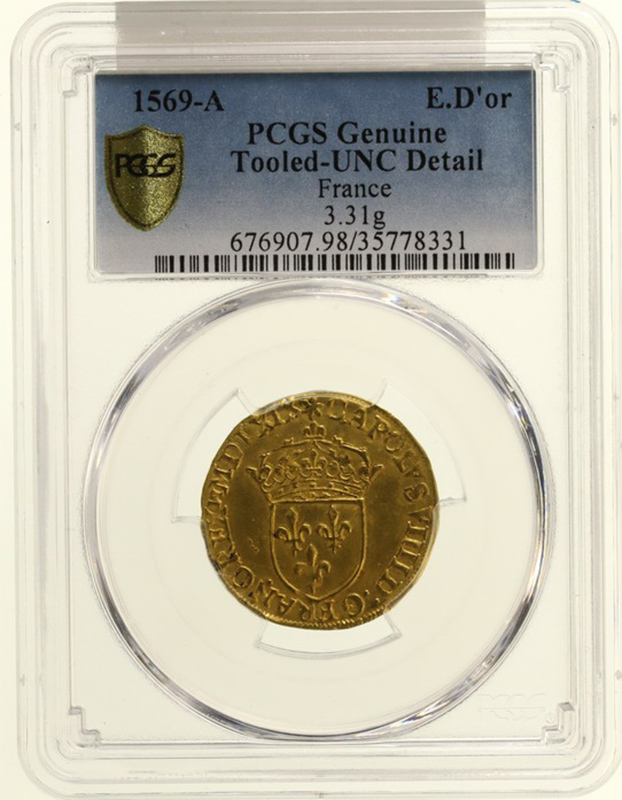 4307. 中世ヨーロッパ時代 フランス ベアン領 ディナール銀貨 ドイツ ニュルンベルク 1745年 フランツ1世 ターラー 銀貨 PCGS