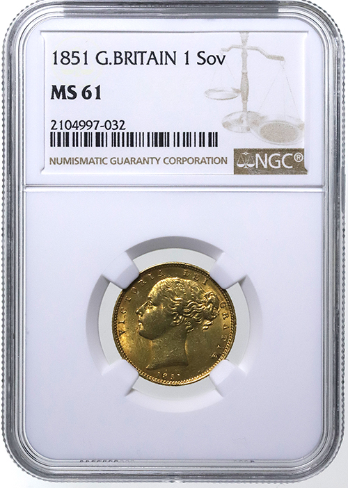 希少！1838年 即位年☆イギリス ビクトリア 1st 銀貨 WW MS61