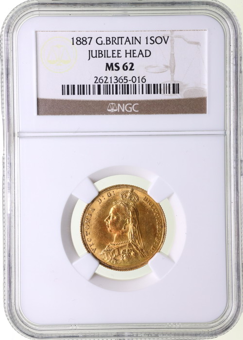 イギリス 1887年 ソブリン金貨 ヴィクトリア ビクトリア Victoria