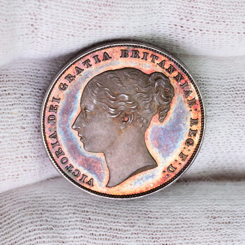 イギリス グレートブリテン 1839年 プルーフProofシリング銀貨 