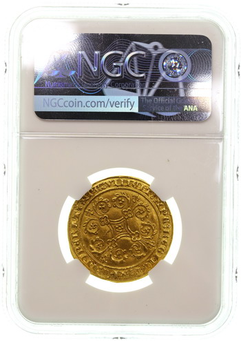 ベルギー(1355-83)Pieter D'or ピエタ―ドール金貨 NGC MS63 未