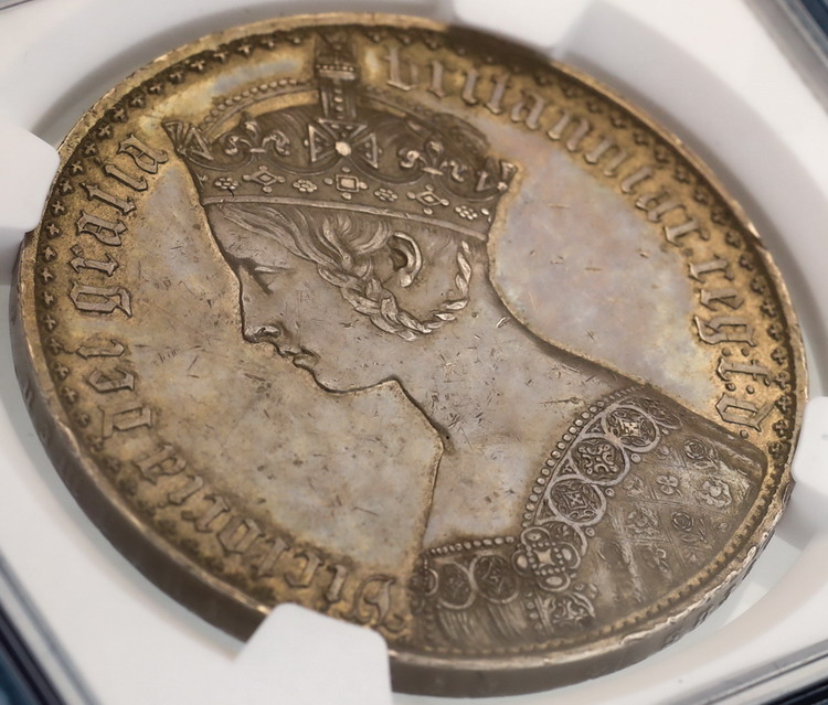 1847 イギリス １クラウン銀貨 ビクトリア・アンティーク コイン イギリス1847年ビクトリアヴィクトリア ゴチックゴシック