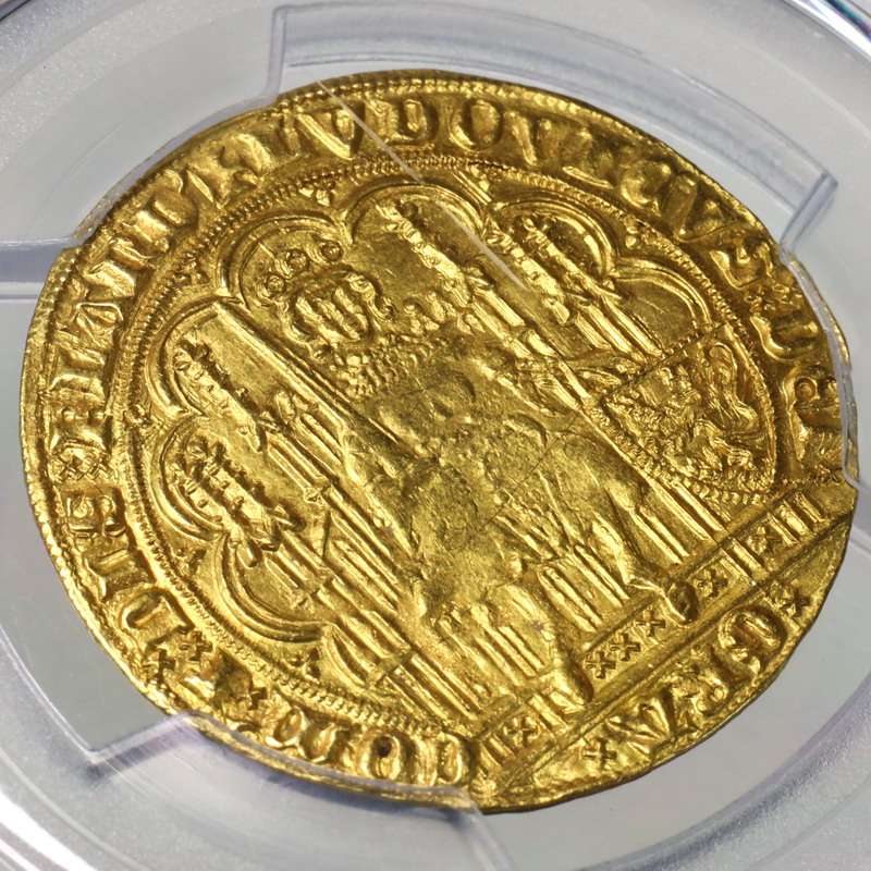 ベルギー 1346年〜1384年 フランダース シェーズドール金貨 ルイ・ド・マール王 PCGS MS62【アンティークコイン・金貨・銀貨の販売・買取  ルナコイン】