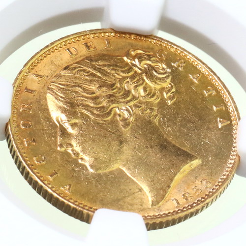 イギリス 1853年銘 ソブリン金貨 ヴィクトリア ビクトリア Victoria WW