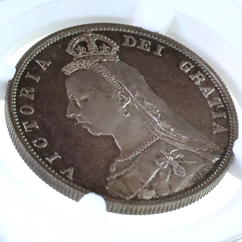 イギリス 1887年 ハーフクラウン銀貨 プルーフ ヴィクトリア 