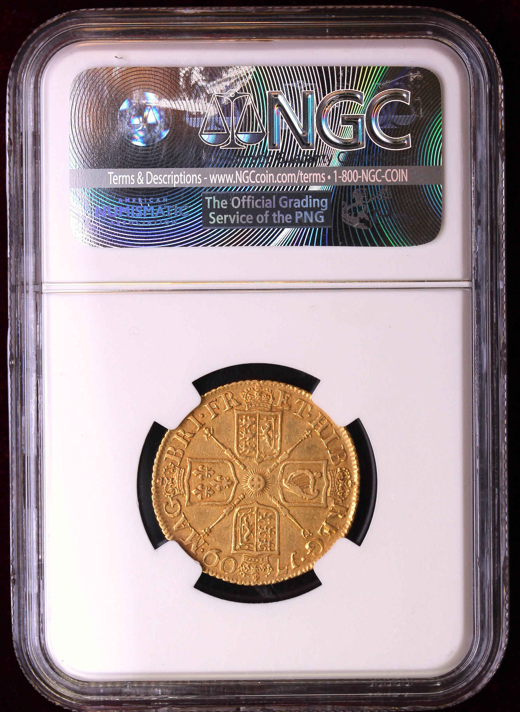 イギリス 1709年 アン女王 ギニー金貨Elephant and Caslte