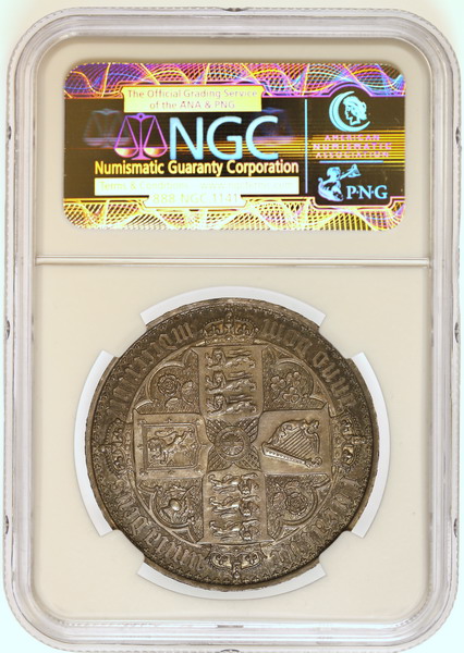 イギリス1847年ビクトリアヴィクトリア ゴチックゴシッククラウン銀貨
