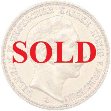 ドイツ・プロイセン　1903年A　20マルク　金貨　ヴィルヘルム2世