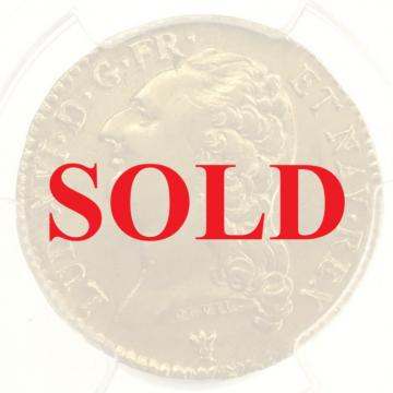 フランス　1786年I　1ルイドール　金貨 ルイ16世　リモージュミント PCGS鑑定