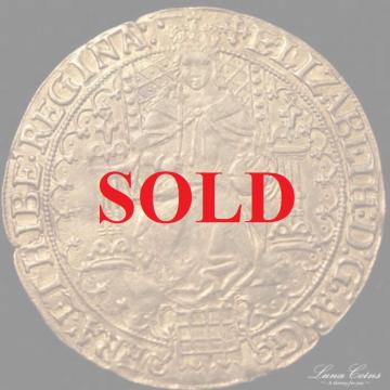 会員様限定　イギリス　エリザベス1世　1592-5年　ソブリン金貨