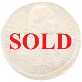 スペイン領チリ　1816年So-FJ　サンティアゴ　フェルナンド7世　カルロス4世　8エスクード金貨　PCGS　AU55