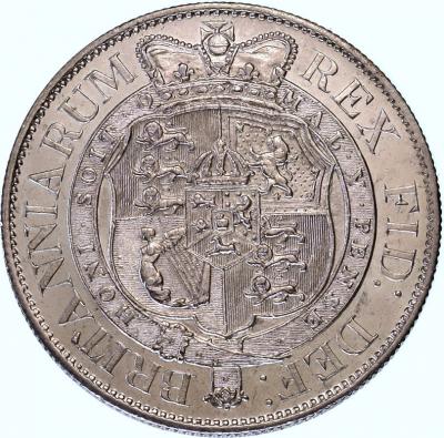 イギリス　1817年　ハーフクラウン銀貨　ジョージ3世　GREAT BRITAIN　Halfcrown AR Silver　　George III
