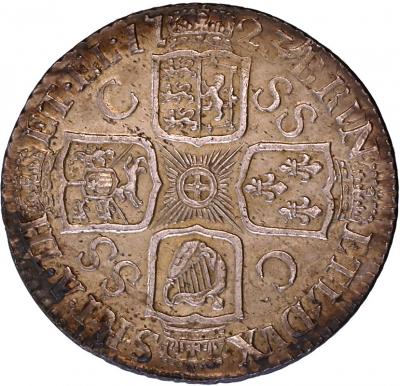 GREAT BRITAIN　イギリス　1723年　シリング銀貨　ジョージ1世　Shilling　Silver　George I