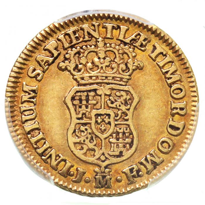 スペイン 1741年JF エスクード 金貨 フェリペ5世 PCGS XF45 極美品【アンティークコイン・金貨・銀貨の販売・買取 ルナコイン】