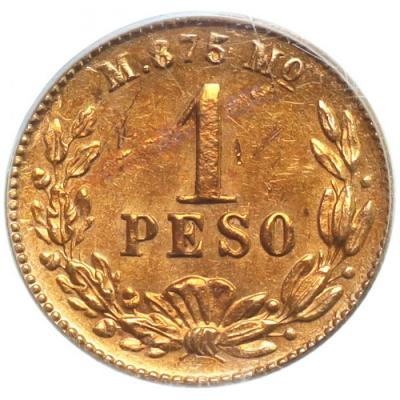 メキシコ　1904年Mo　メキシコシティミント　1ペソ 金貨　PCGS　MS61
